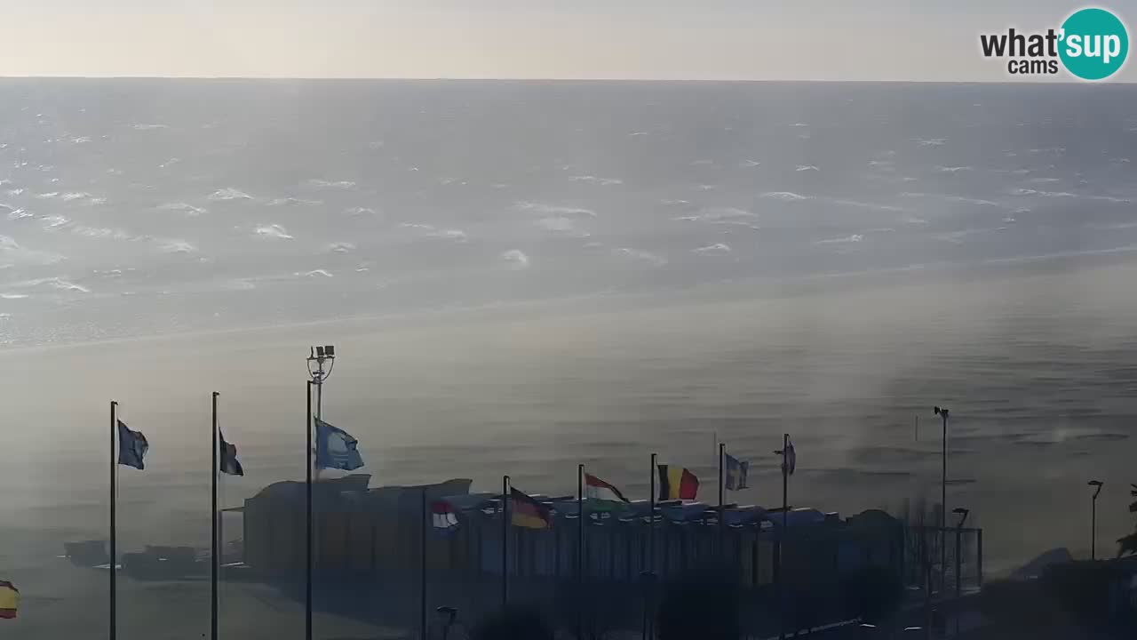 The beach of Bibione webcam – Italy