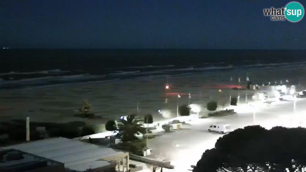 The beach of Bibione webcam – Italy