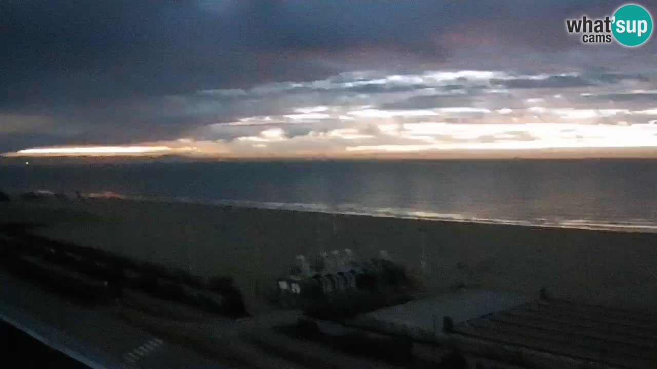 The beach of Bibione webcam – Italy