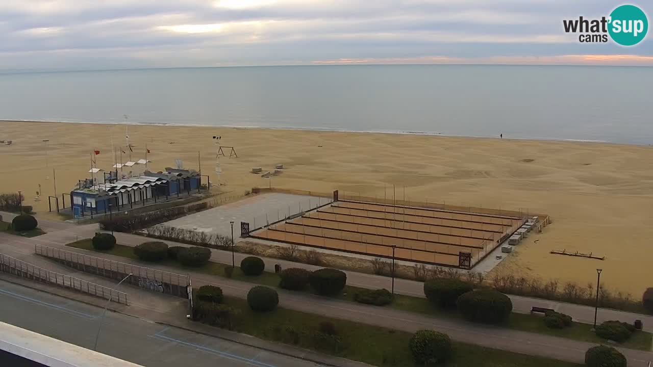 The beach of Bibione webcam – Italy