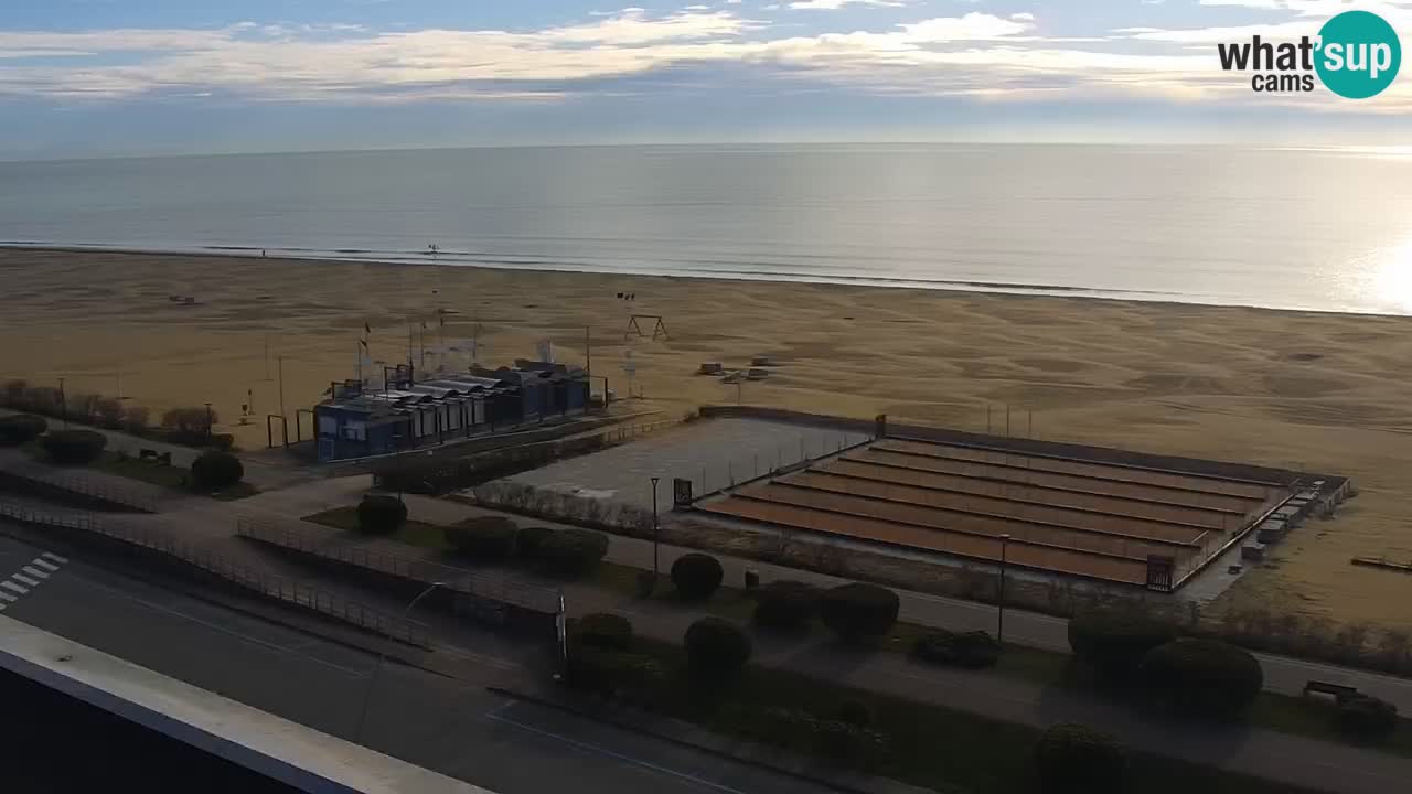 The beach of Bibione webcam – Italy