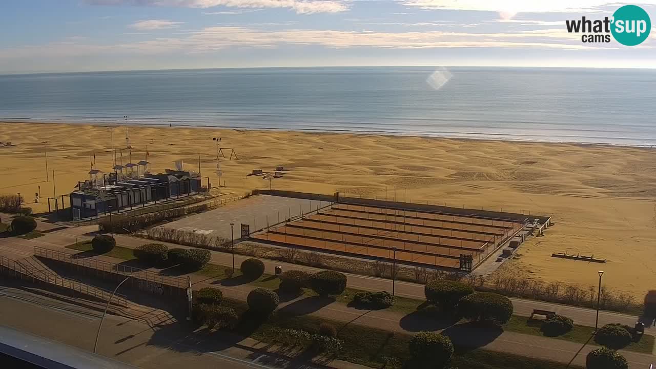 The beach of Bibione webcam – Italy