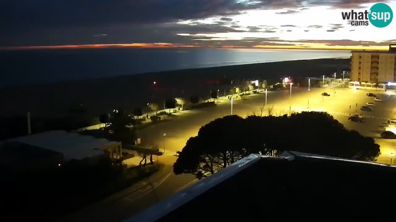 The beach of Bibione webcam – Italy