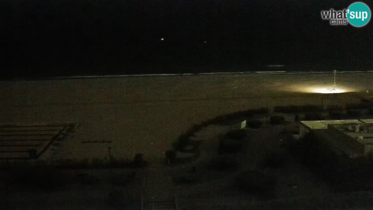 La spiaggia di Bibione webcam live e piazzale Zenit