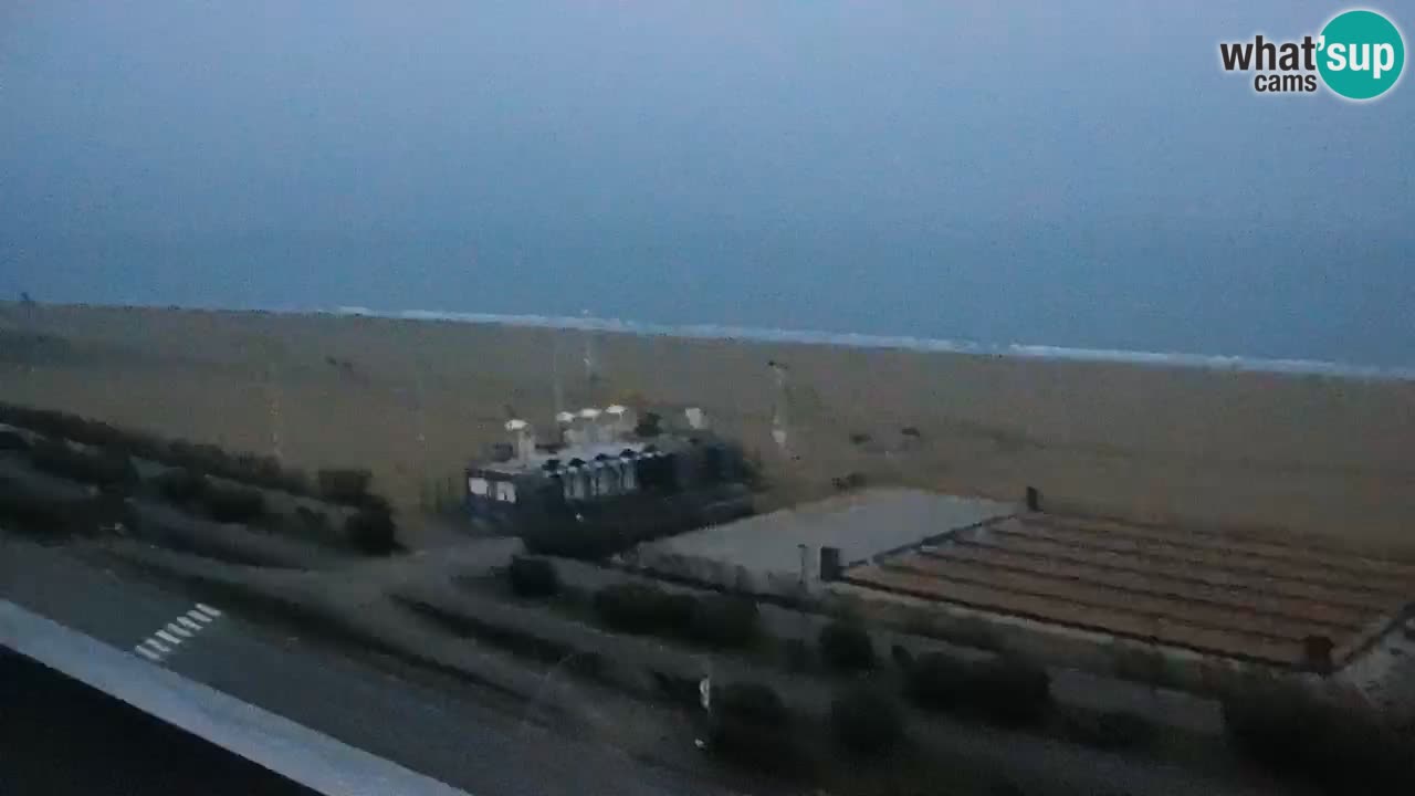 La spiaggia di Bibione webcam live e piazzale Zenit