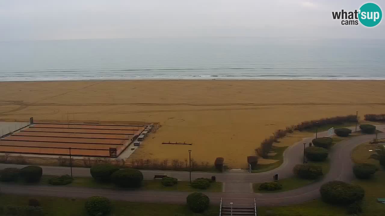 La spiaggia di Bibione webcam live e piazzale Zenit