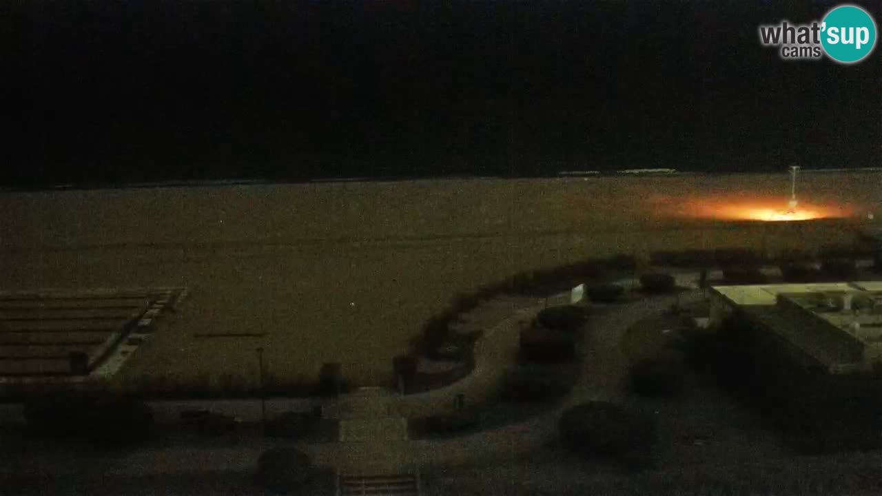 La spiaggia di Bibione webcam live e piazzale Zenit