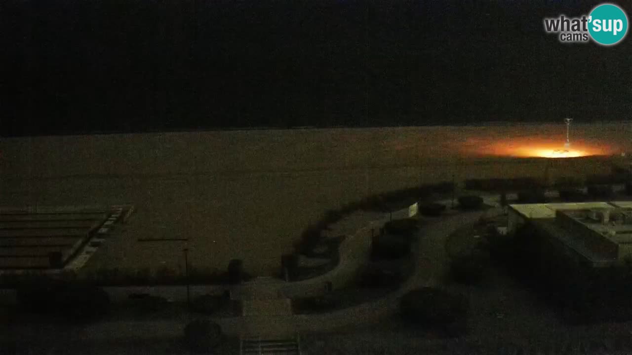 La spiaggia di Bibione webcam live e piazzale Zenit