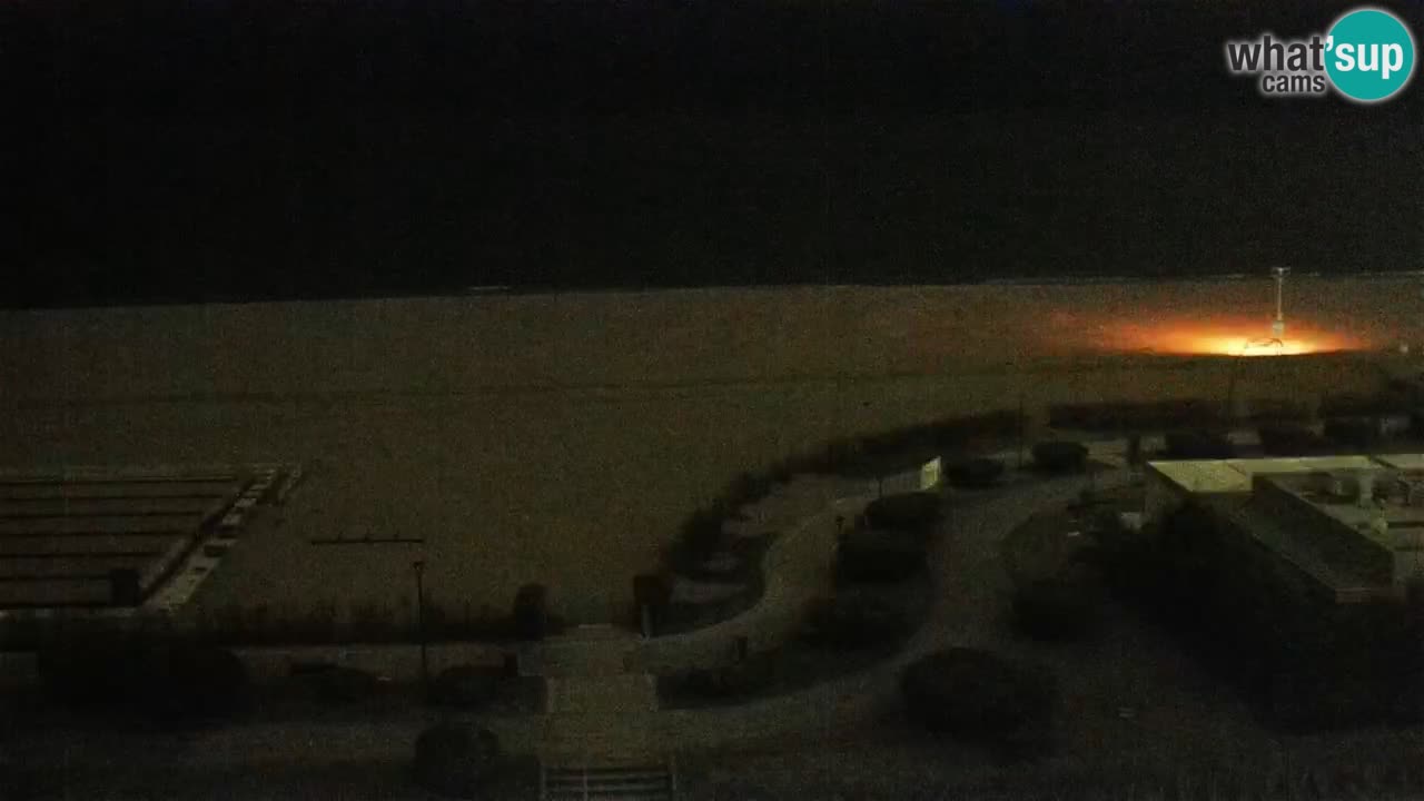 The beach of Bibione webcam – Italy