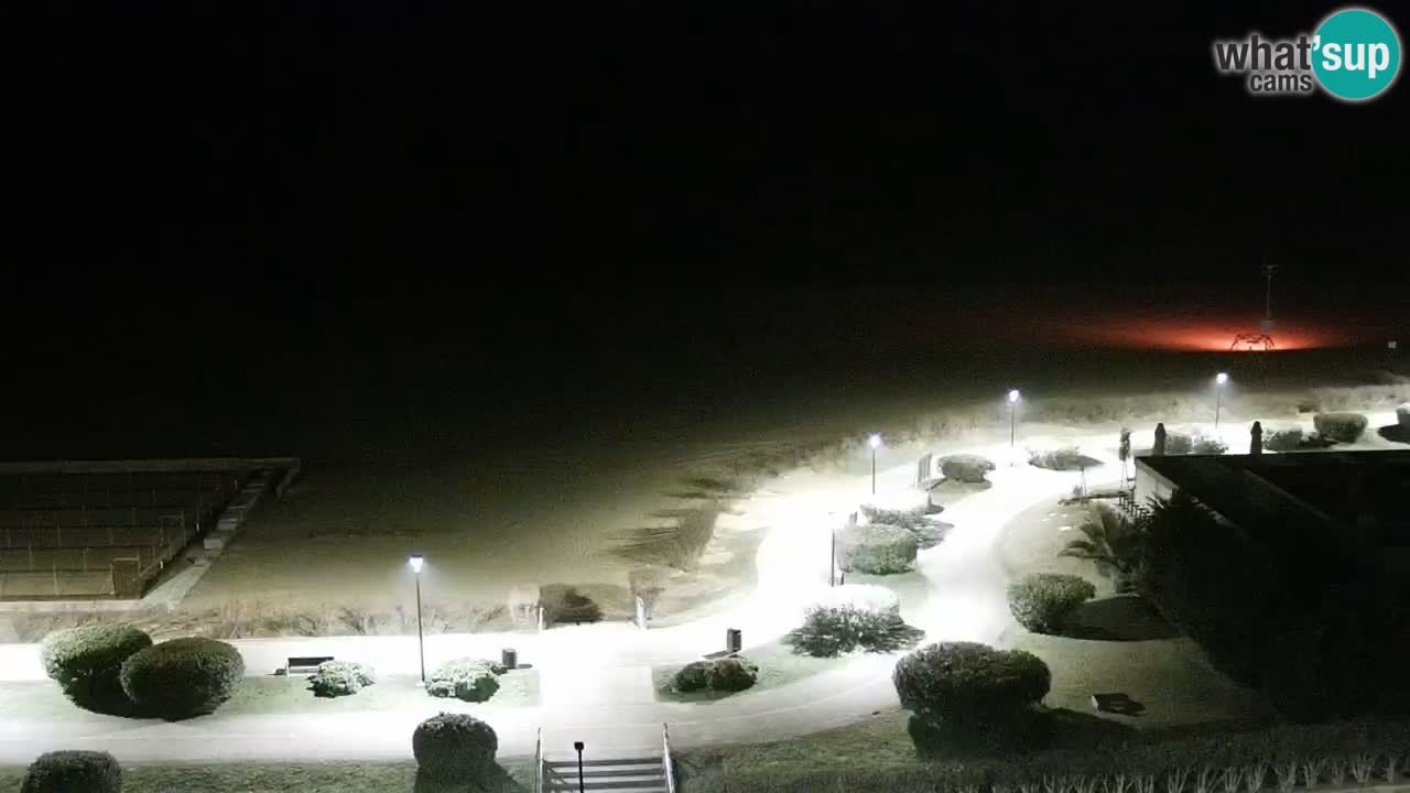 The beach of Bibione webcam – Italy