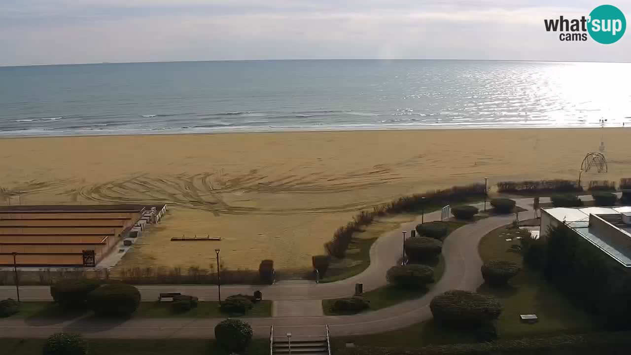 The beach of Bibione webcam – Italy