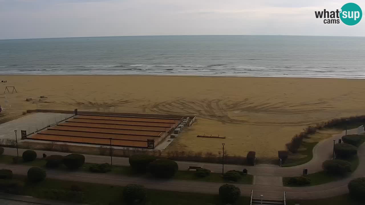 La spiaggia di Bibione webcam live e piazzale Zenit