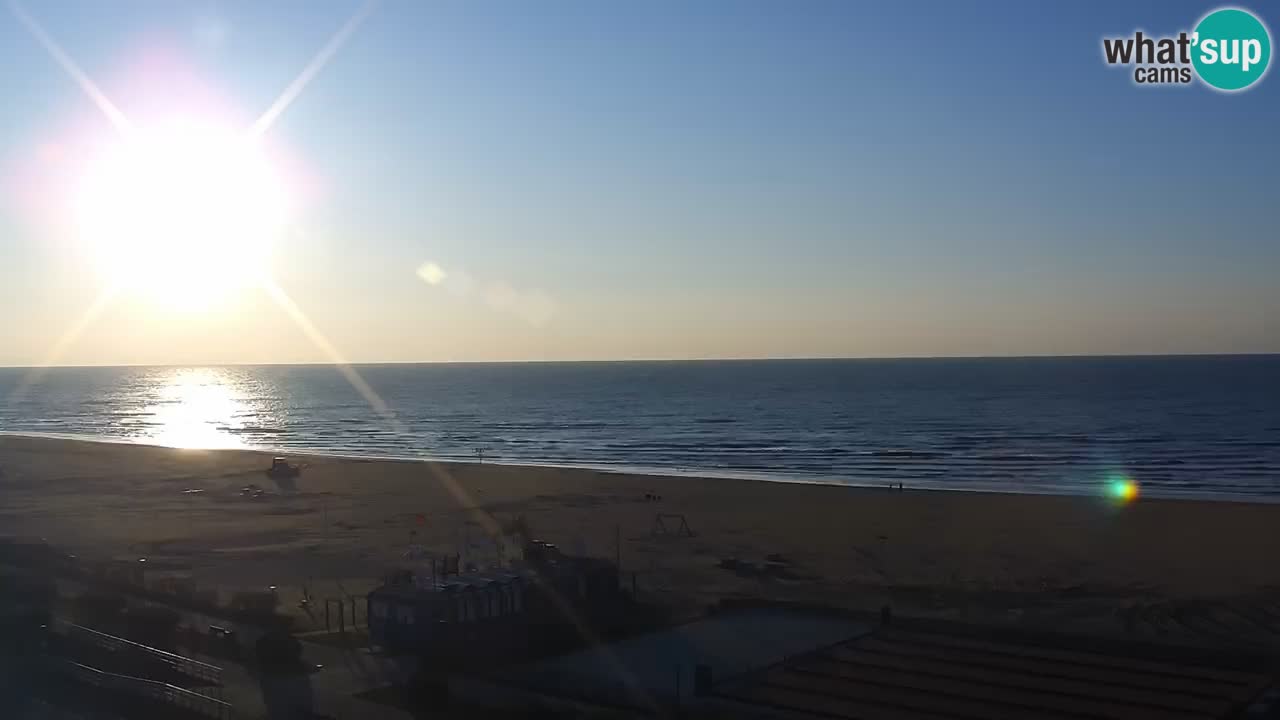 The beach of Bibione webcam – Italy