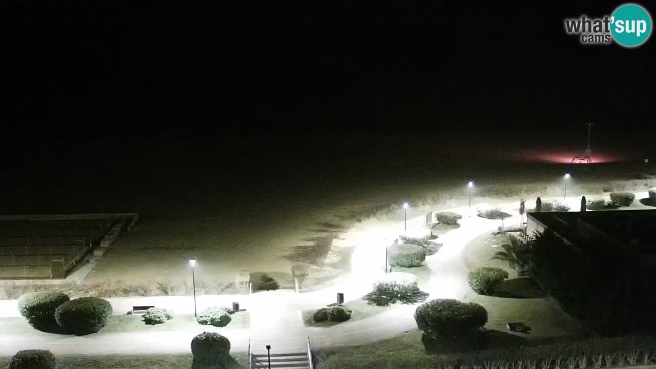 La spiaggia di Bibione webcam live e piazzale Zenit