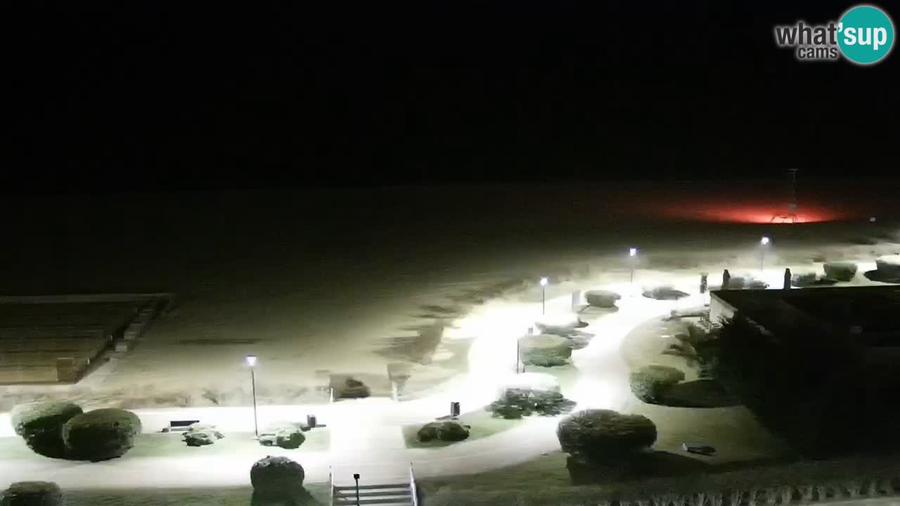 The beach of Bibione webcam – Italy