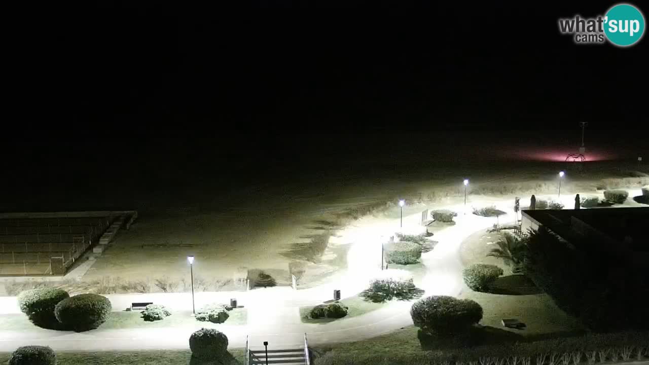 The beach of Bibione webcam – Italy