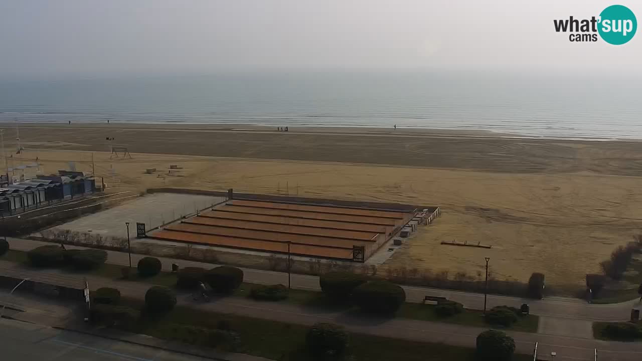 The beach of Bibione webcam – Italy