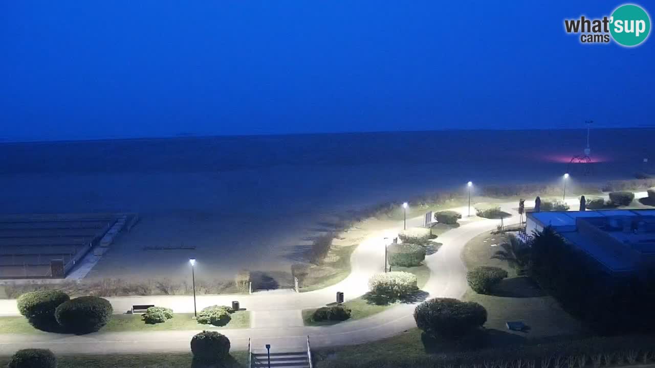 La spiaggia di Bibione webcam live e piazzale Zenit