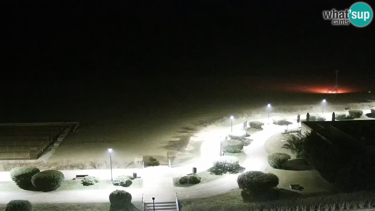 La spiaggia di Bibione webcam live e piazzale Zenit