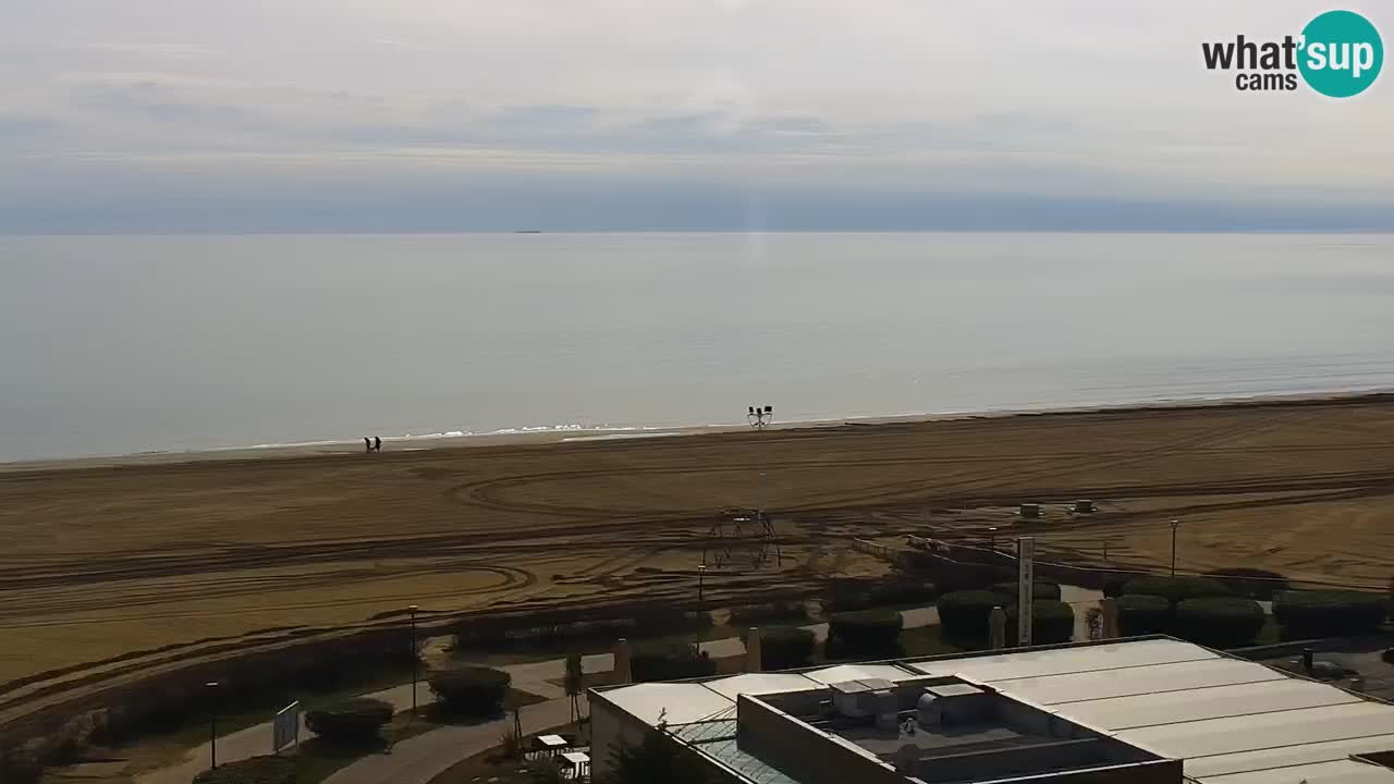 The beach of Bibione webcam – Italy