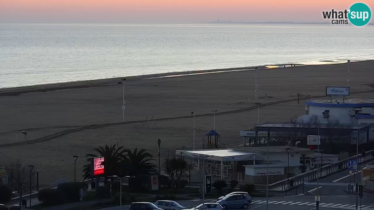 The beach of Bibione webcam – Italy