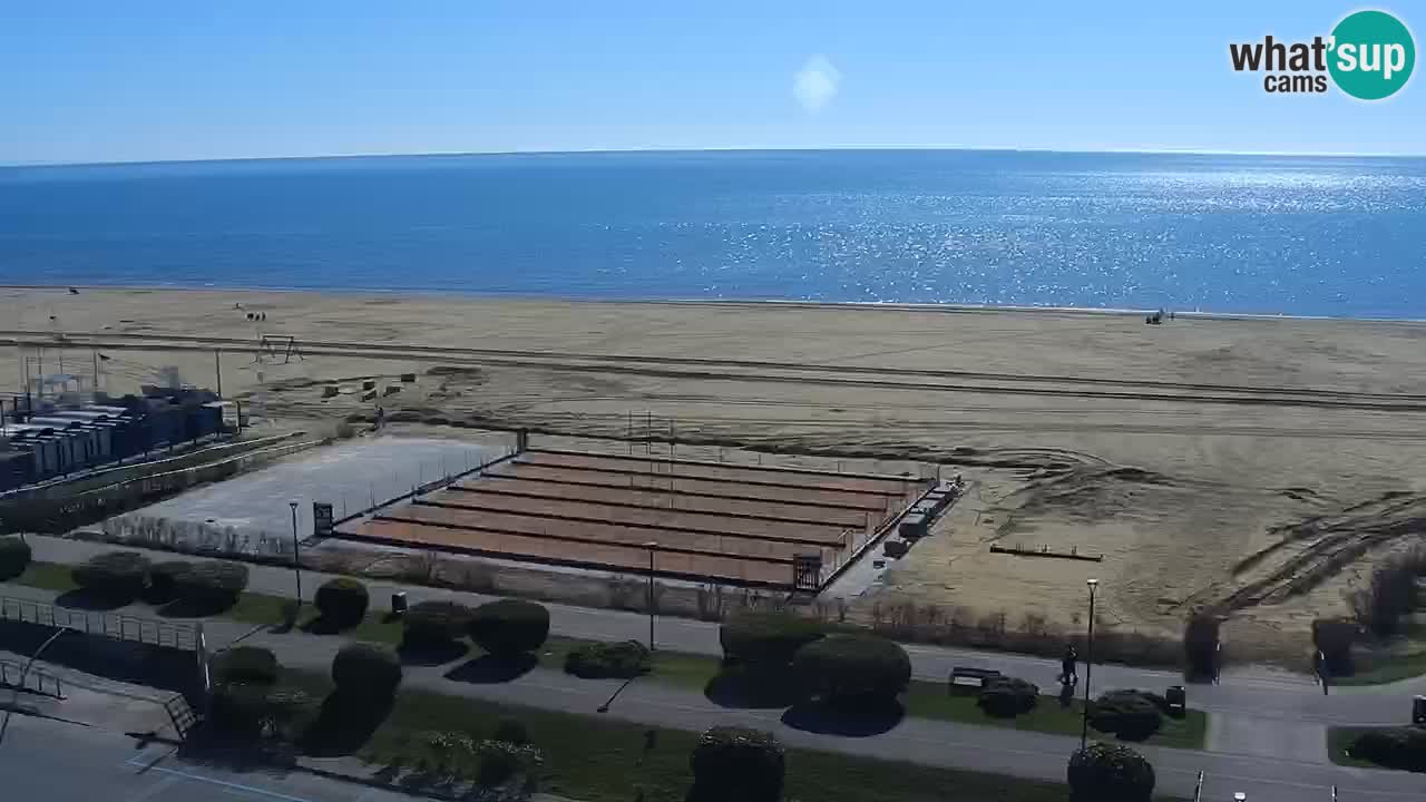 The beach of Bibione webcam – Italy