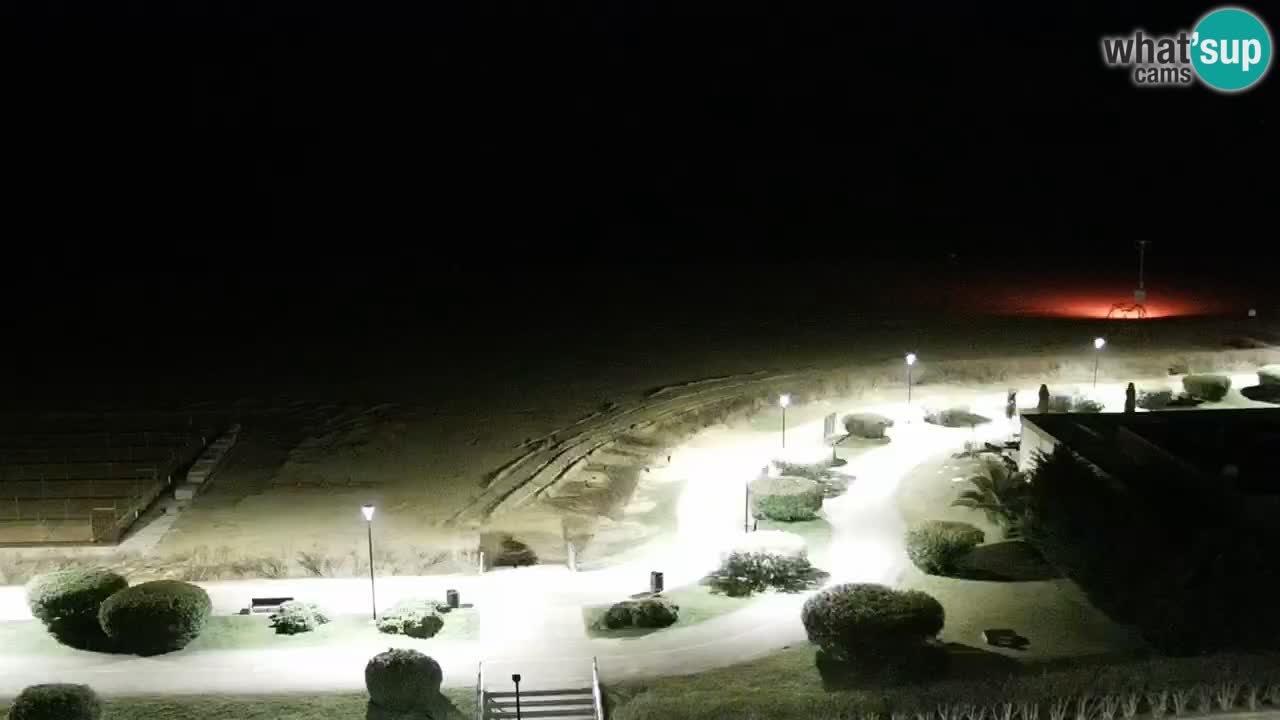 La spiaggia di Bibione webcam live e piazzale Zenit