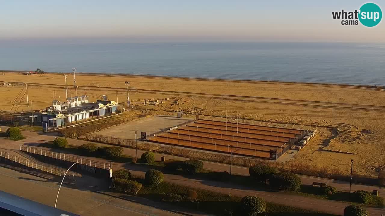 The beach of Bibione webcam – Italy