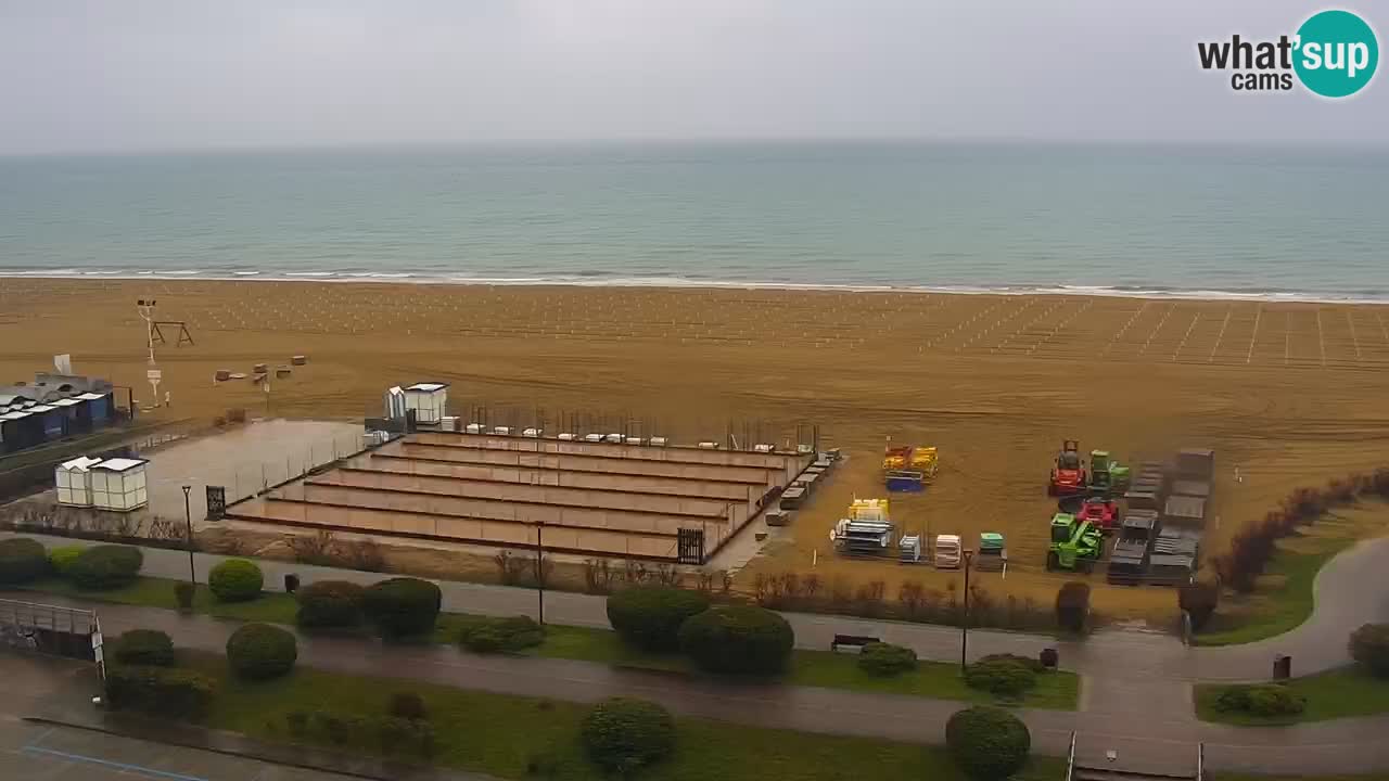 The beach of Bibione webcam – Italy