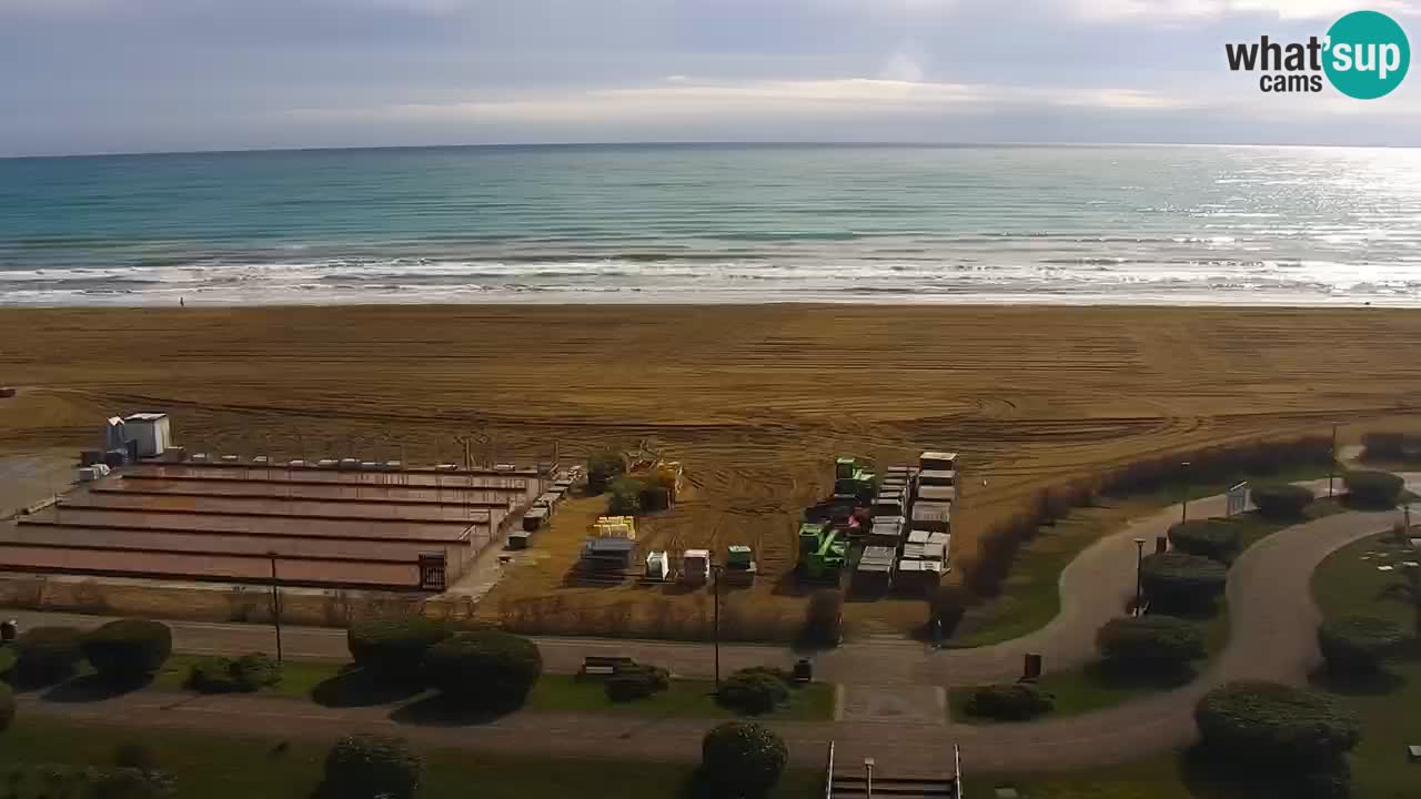 The beach of Bibione webcam – Italy