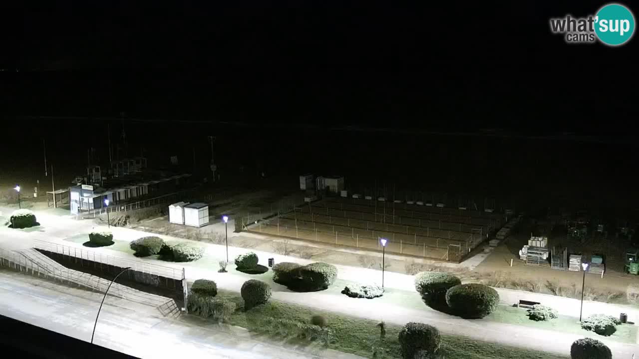 The beach of Bibione webcam – Italy