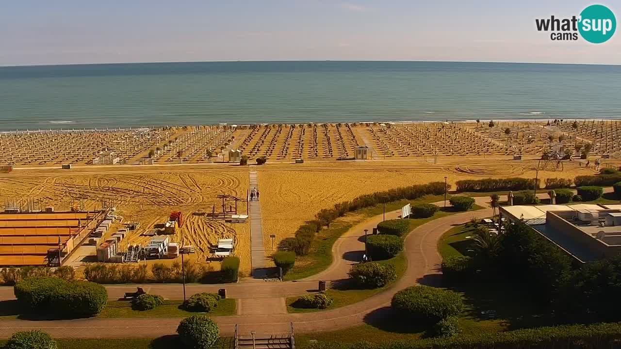 The beach of Bibione webcam – Italy