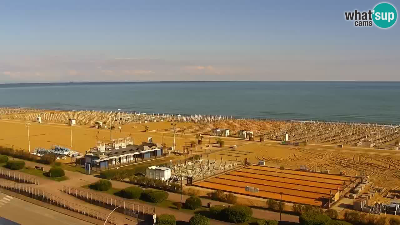 The beach of Bibione webcam – Italy