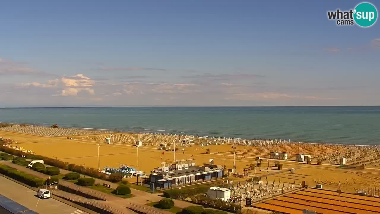 La camera en vivo de la playa de Bibione – Italia