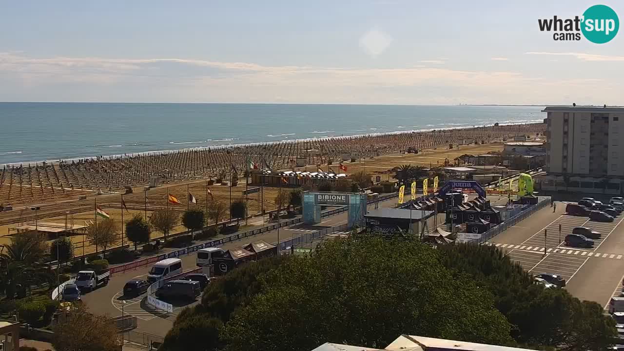 The beach of Bibione webcam – Italy