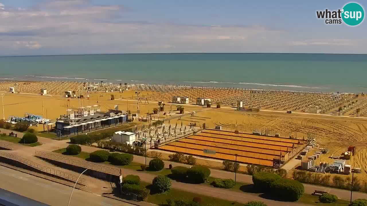 The beach of Bibione webcam – Italy