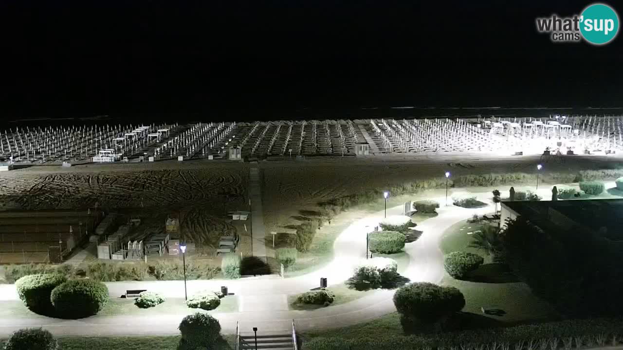The beach of Bibione webcam – Italy