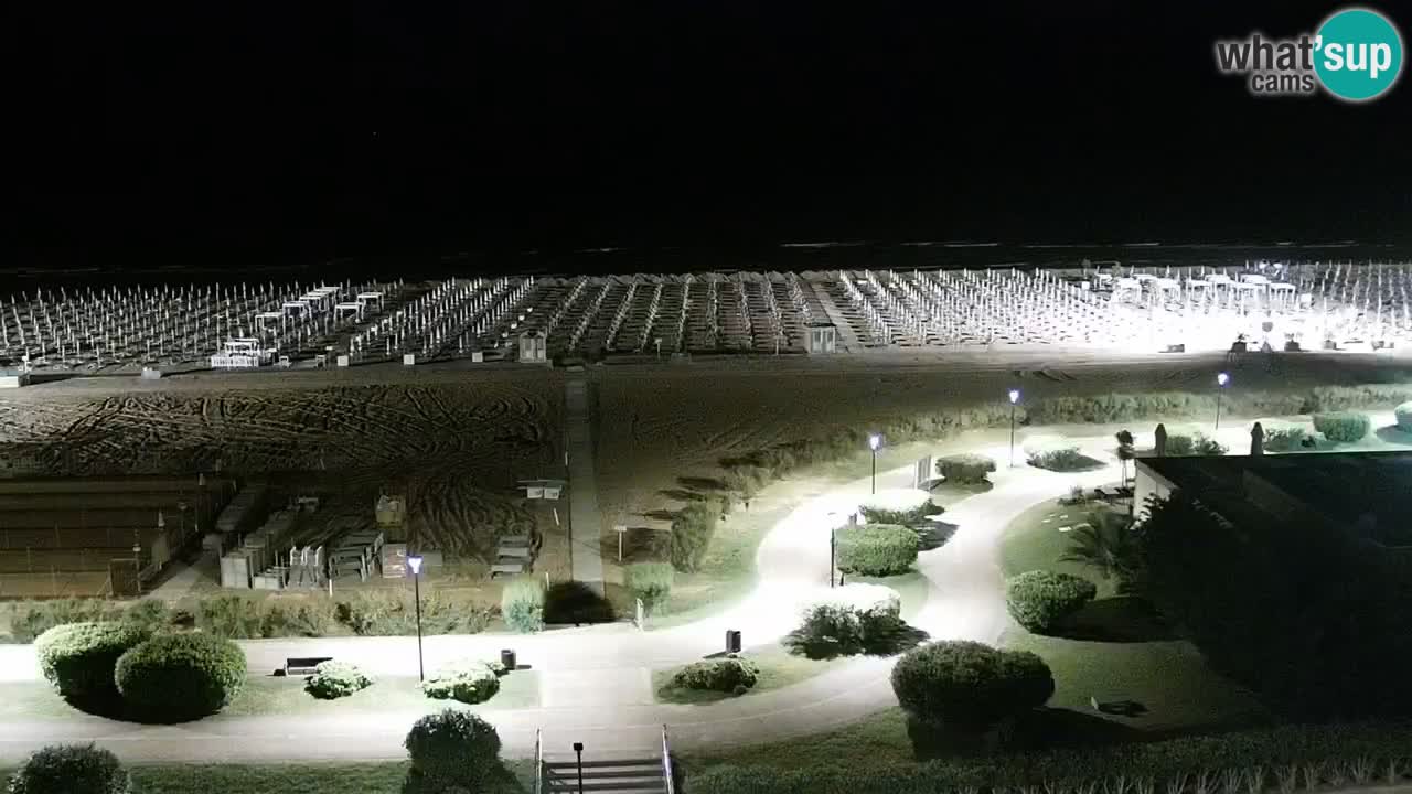 The beach of Bibione webcam – Italy