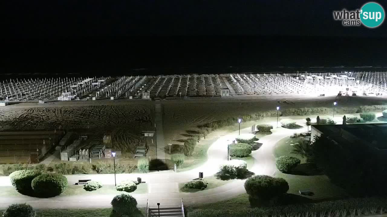 The beach of Bibione webcam – Italy