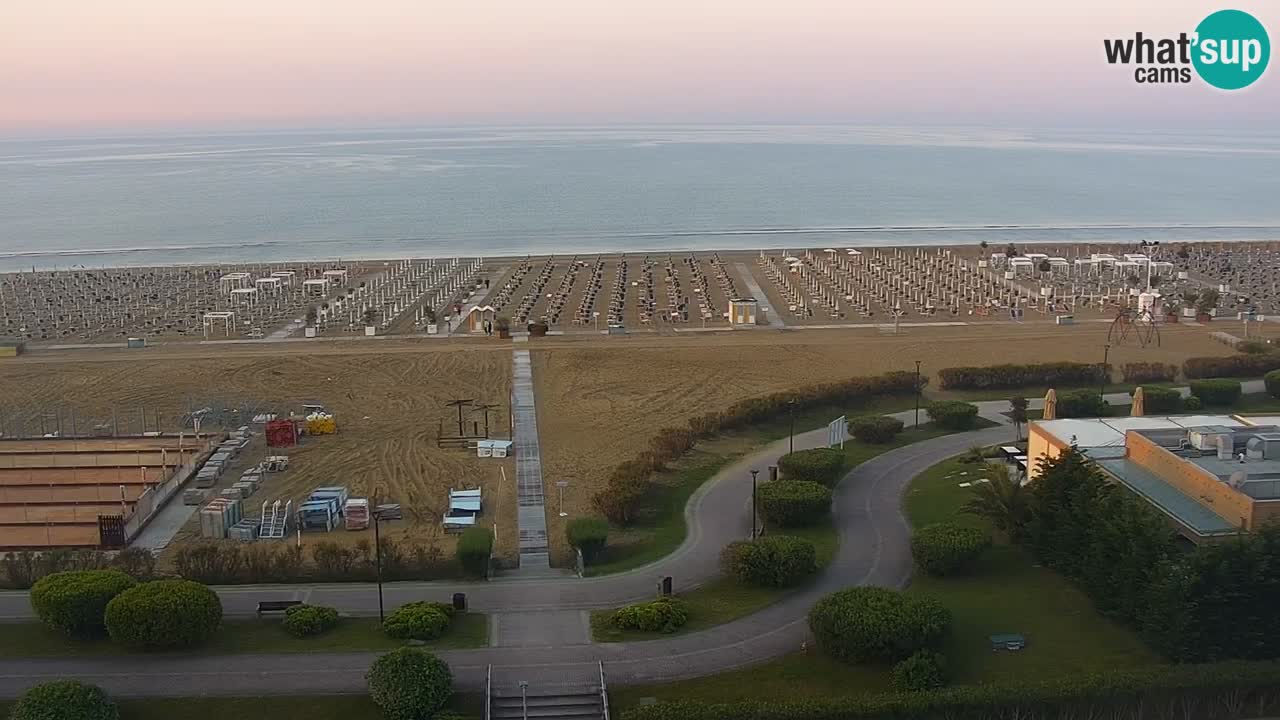 The beach of Bibione webcam – Italy