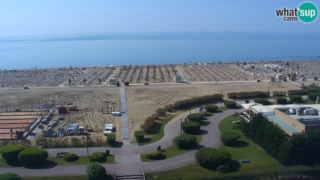 The beach of Bibione webcam – Italy