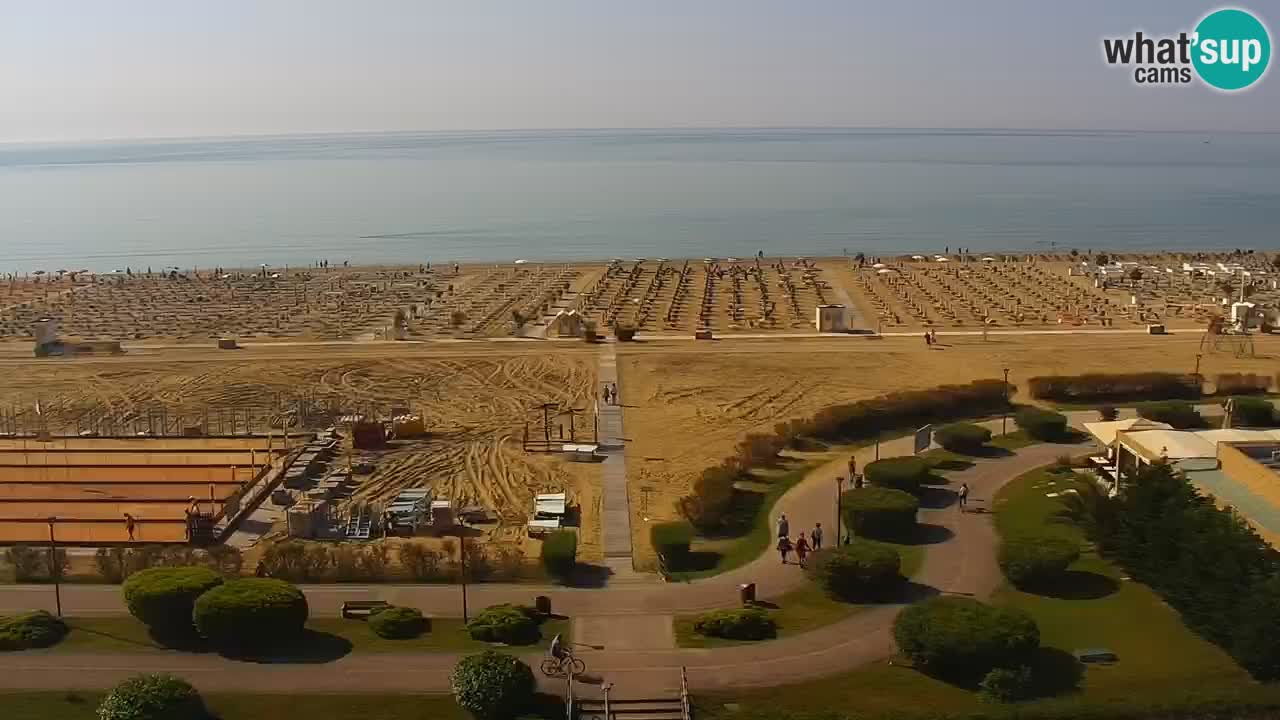 The beach of Bibione webcam – Italy