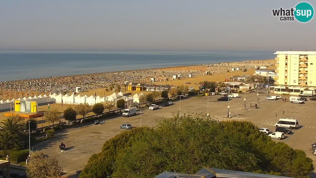 The beach of Bibione webcam – Italy