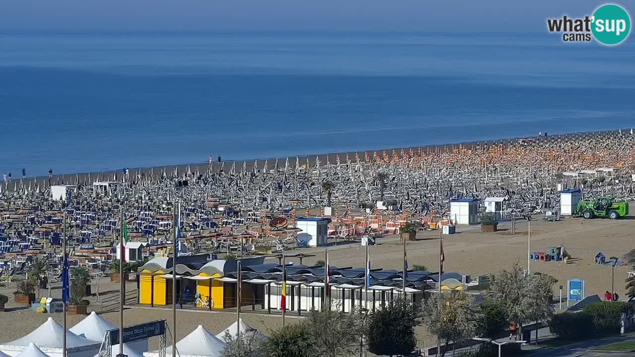 The beach of Bibione webcam – Italy
