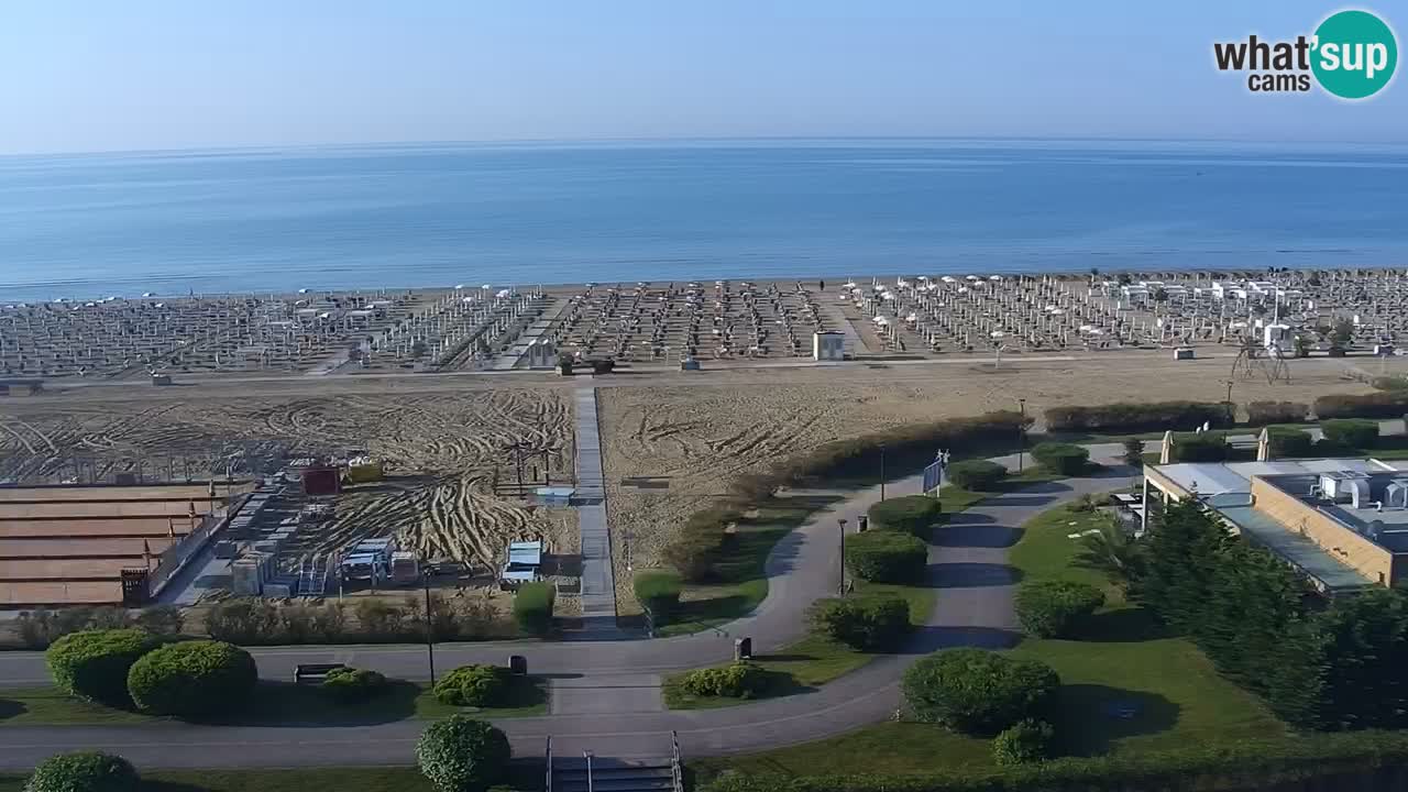 The beach of Bibione webcam – Italy