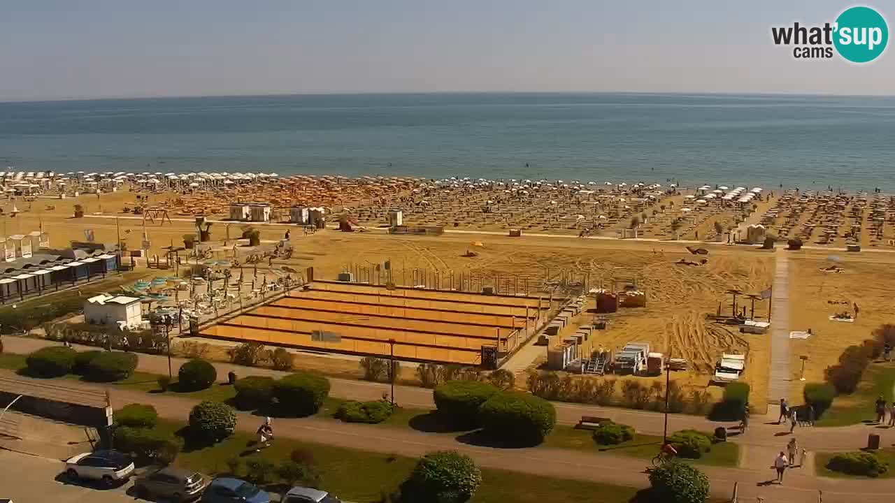 The beach of Bibione webcam – Italy