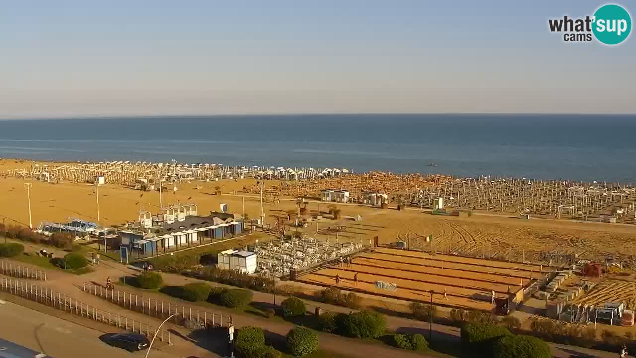 La spiaggia di Bibione webcam live e piazzale Zenit