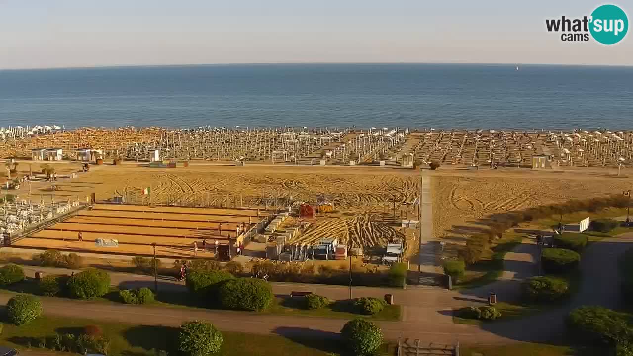 The beach of Bibione webcam – Italy