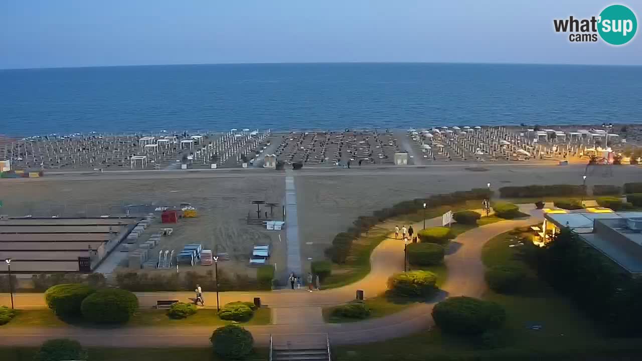 La camera en vivo de la playa de Bibione – Italia