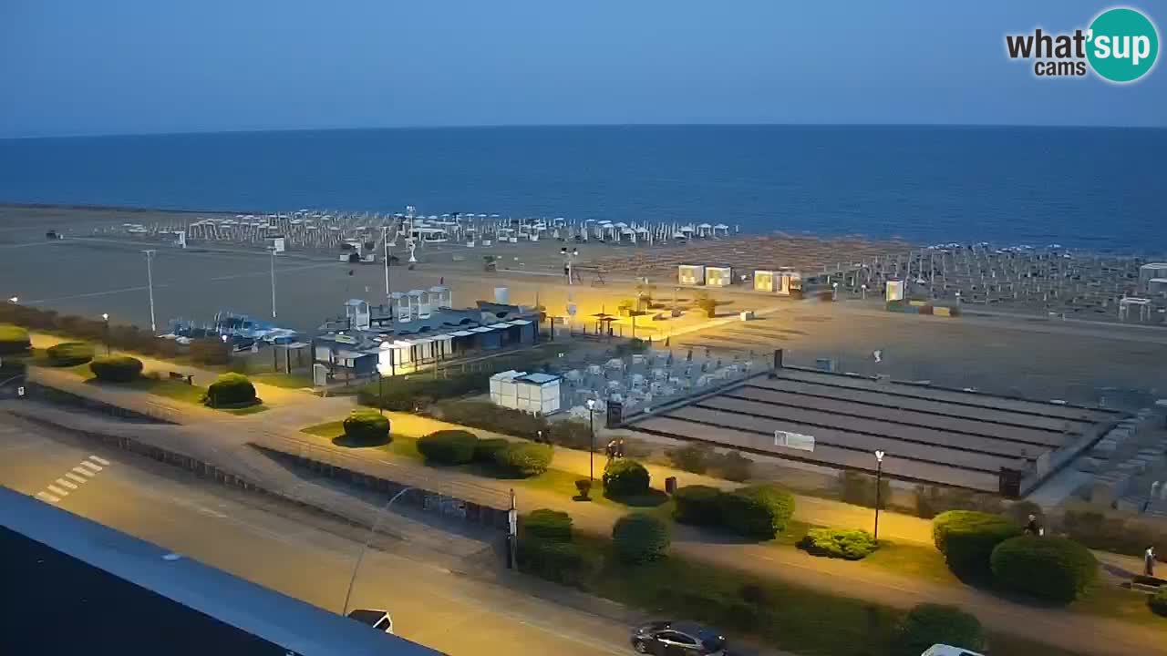 The beach of Bibione webcam – Italy